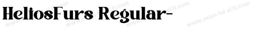 HeliosFurs Regular字体转换